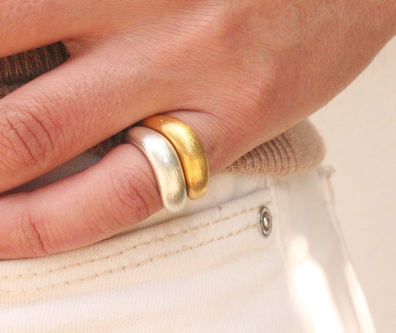 SILVER DINKA RING