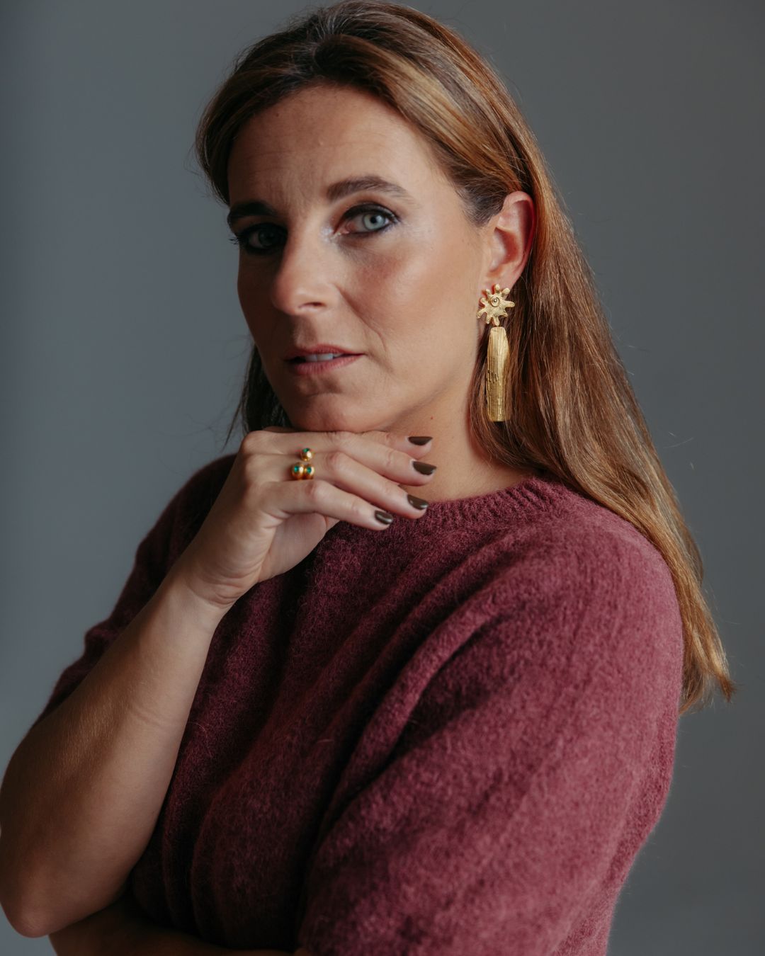 BRINCOS MIRÓ "Mulher diante do sol II"