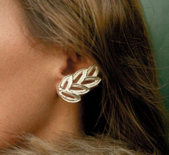 SILVER TRIESTE EARRING